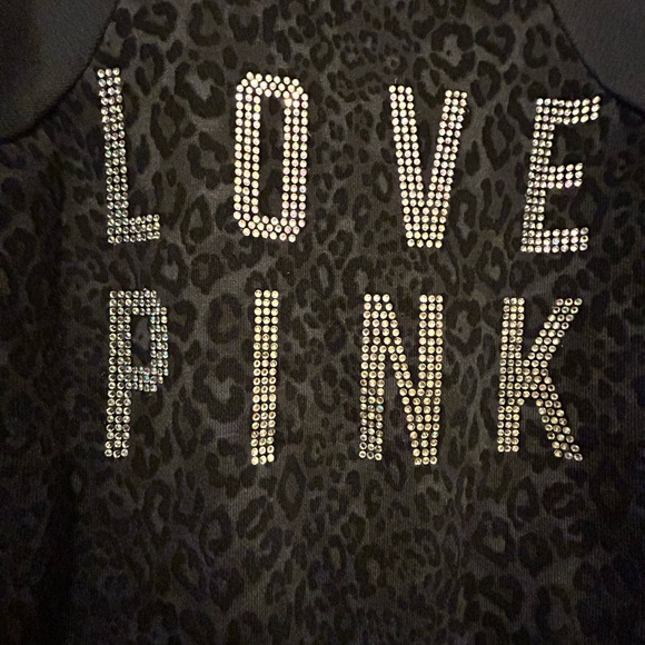 Y2K PINK Victoria's Secret Leopard Print Varsity Jacket - Picture 13 of 13